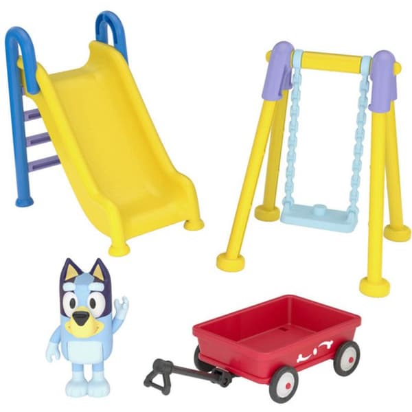 Bluey Mini Play Park - Bluey - Mixed - Swing - Slide - Ändlösa äventyr