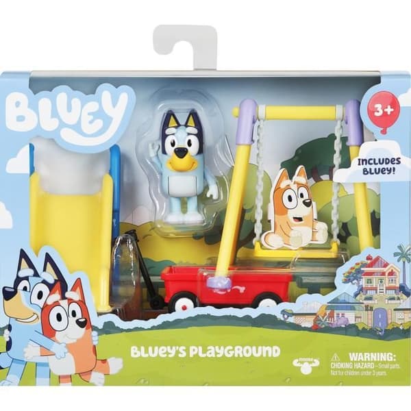 Bluey Mini Play Park - Bluey - Mixed - Swing - Slide - Ändlösa äventyr