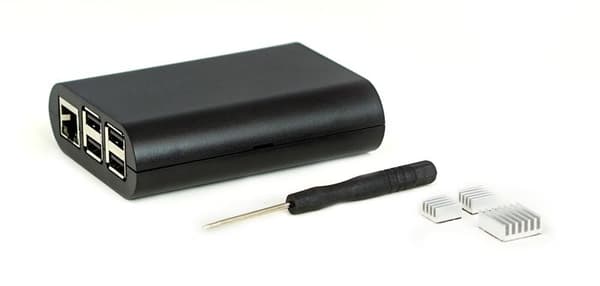 GamingGadgets-etui til Raspberry Pi 3 model B,Pi 2,Pi Model B+ - sort