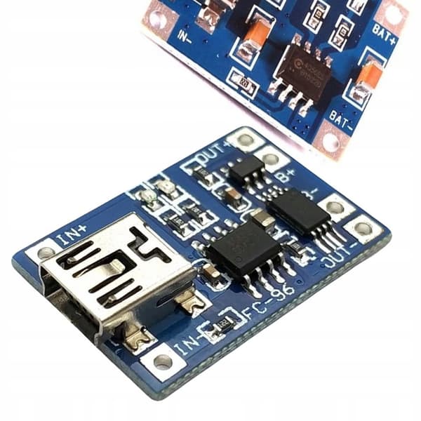 TP4056 LI-ION batterioplader med mini-USB 5V 1A