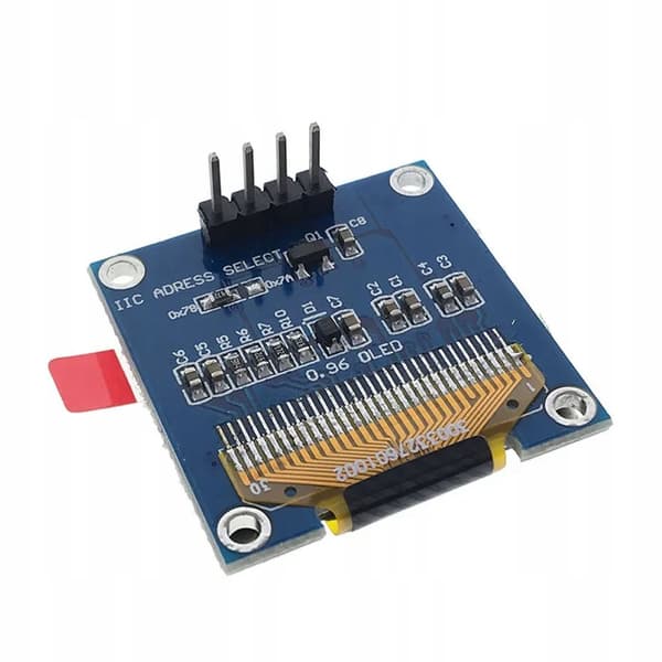 Rosfix OLED-displaymodul 0,96" 4-bens hvid