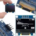 Miniatyrbillede 1 af 7: Rosfix OLED-displaymodul 0,96" 4-bens hvid