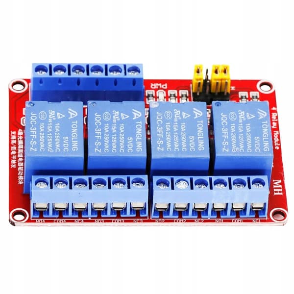 Rosfix 4-kanavainen relemoduuli 5v H/L 10A Arduino