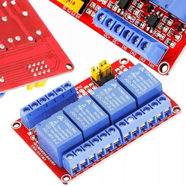 Rosfix 4-kanavainen relemoduuli 5v H/L 10A Arduino