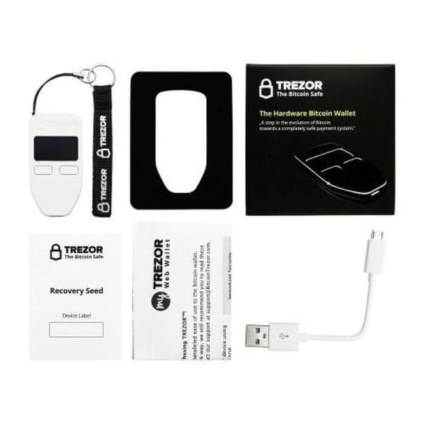 TREZOR Hårdvara Kryptovaluta Plånbok Bitcoin Ethereum Litecoin AltCoin - VIT