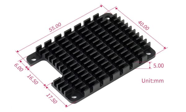 Jäähdytyselementti Raspberry Pi 4 CM4 -laskentamoduulille