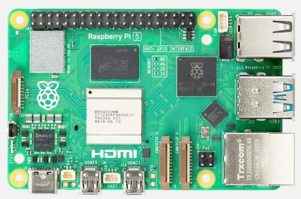 Raspberry Pi 5 - 8GB 5B utvecklingskort 2400MHz Arm Cortex-A76, SC1112