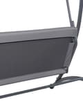 Miniatyrbild 9 av 11: Hängsoffa Mörkgrå Tyg Stålram 3-sits
