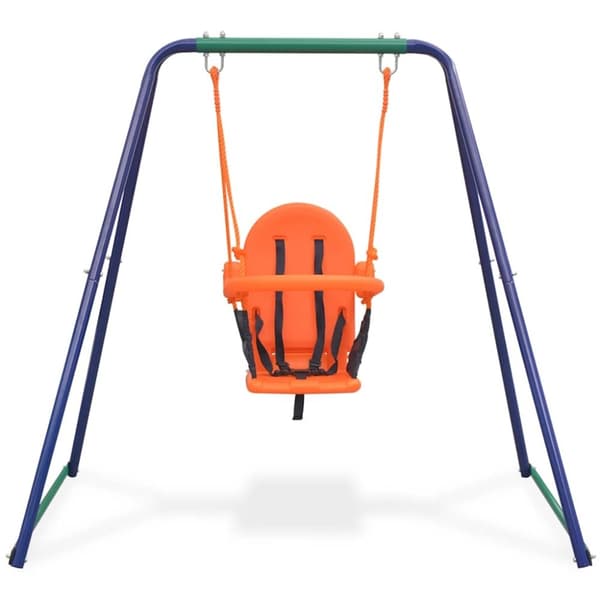 vidaXL 2-i-1 gynge og babygynge orange