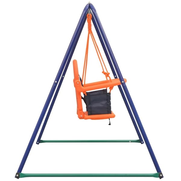 vidaXL 2-i-1 gynge og babygynge orange