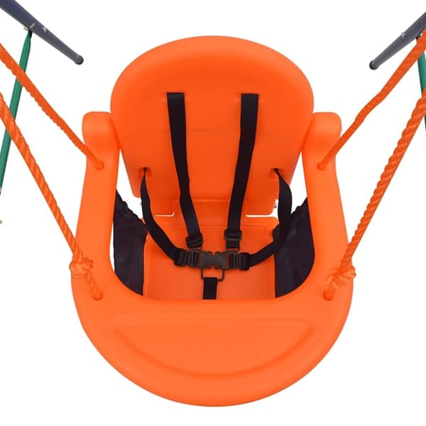 vidaXL 2-i-1 gynge og babygynge orange