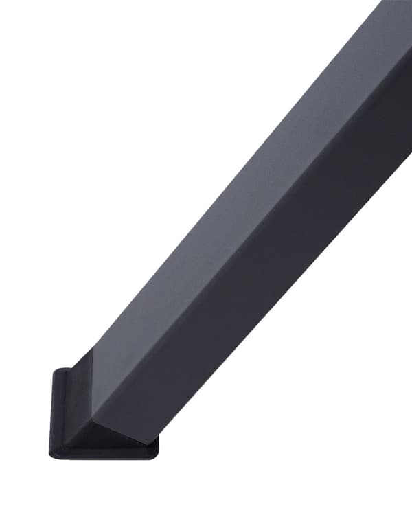 Trädgård Hängsoffa Grå Tyg Stålram 3-sits