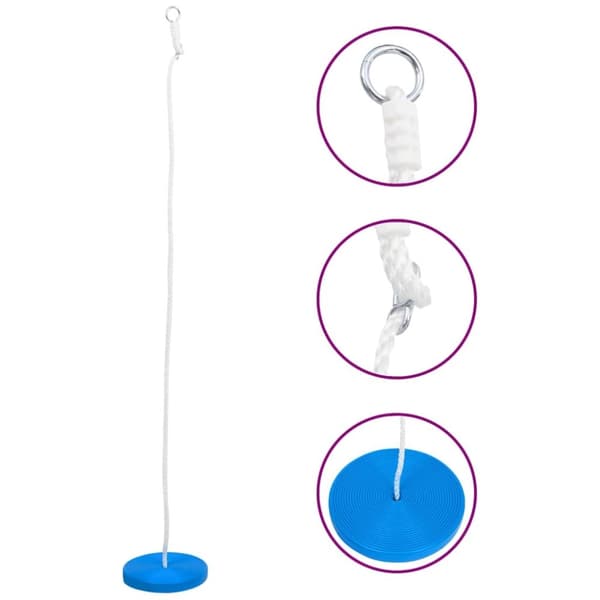 vidaXL gynge 180 cm blå