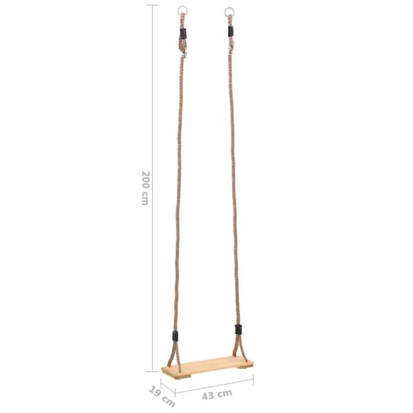 vidaXL Huskebrett 200 cm heltre furu