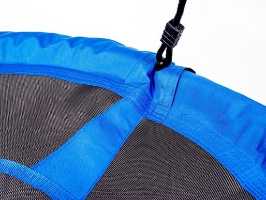 Pesäkeinu sininen, 600D polyesteristä, halkaisija 95 cm, keinu mukaan lukien köydet