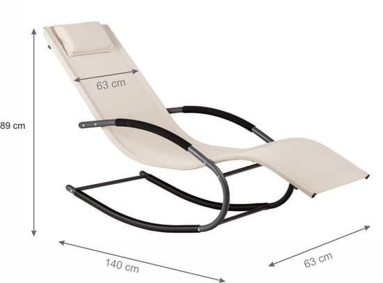 Gyngestol solstol have - beige