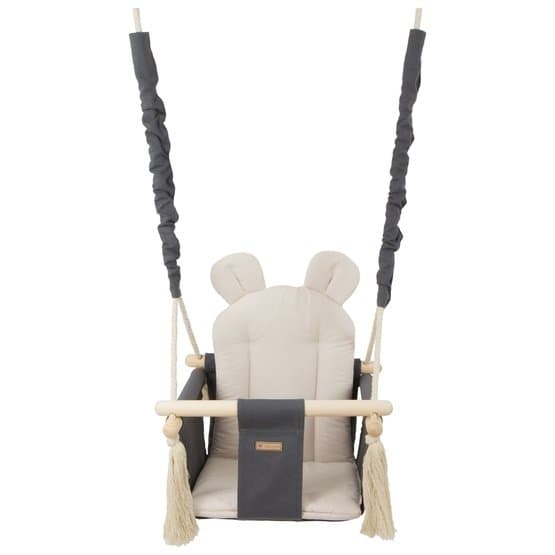 Babygynge med ører - grå og beige