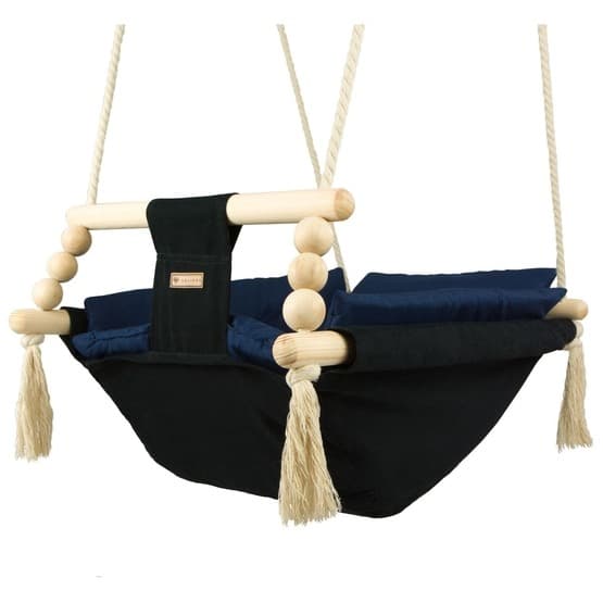 Babygynge - Vugge - Sort Og Navy