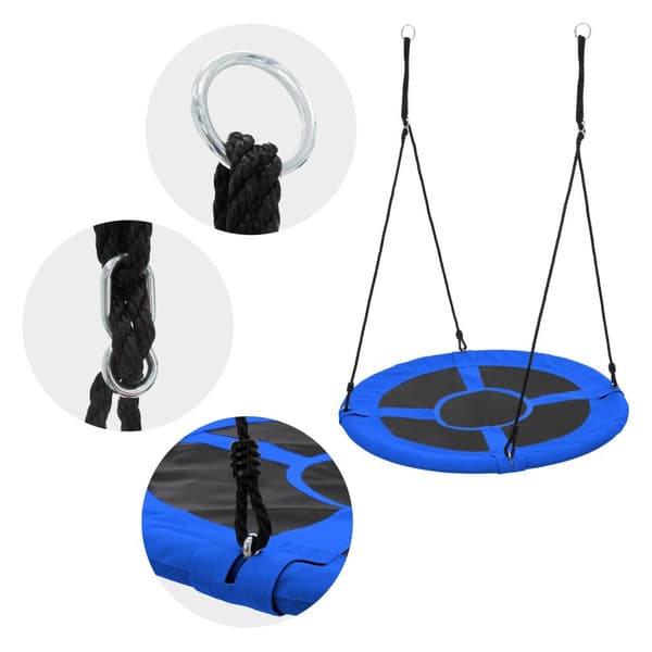 Redegynge til børn Ø100 cm blå/sort af polyester