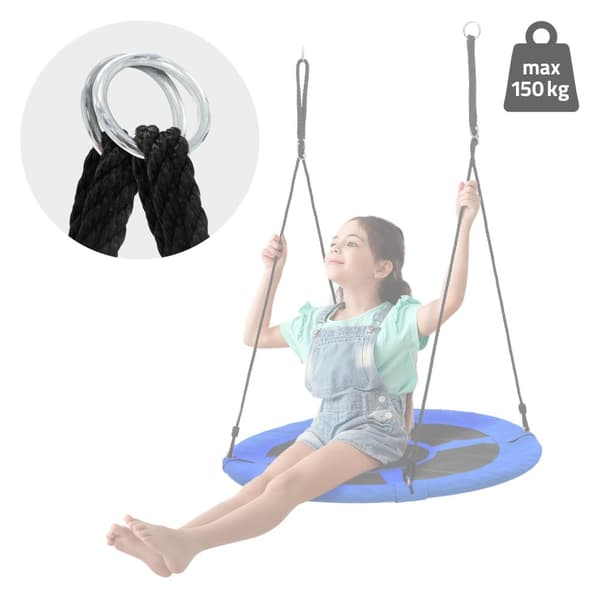 Redegynge til børn Ø100 cm blå/sort af polyester
