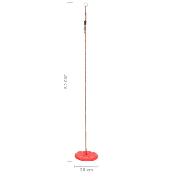 Levykeinu 200 cm punainen