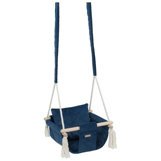 Babygunga - Velourtyg - Navy