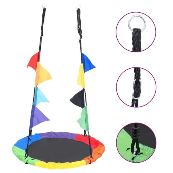 vidaXL Gunga med flaggor 100 cm - Gungor