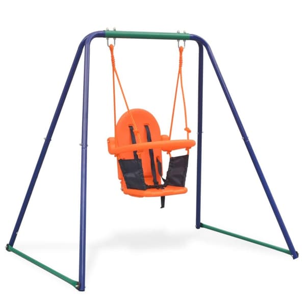 The Living Store 2-i-1 gynge og babygynge orange -  Gynger