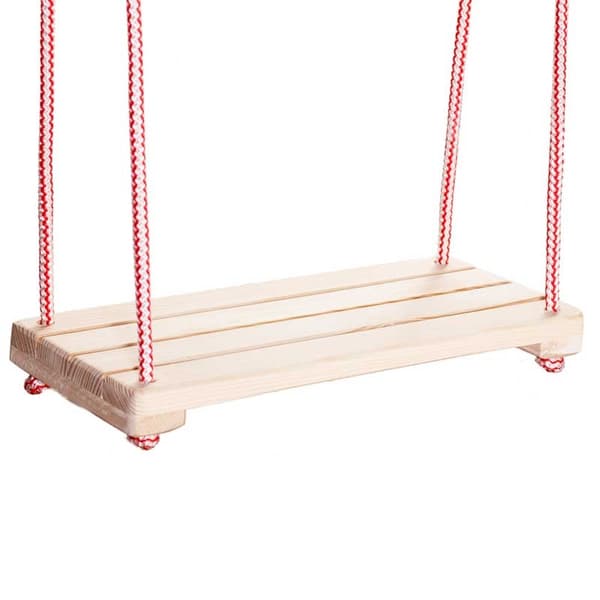 Trægynge - stor - 70x23 cm - naturlig