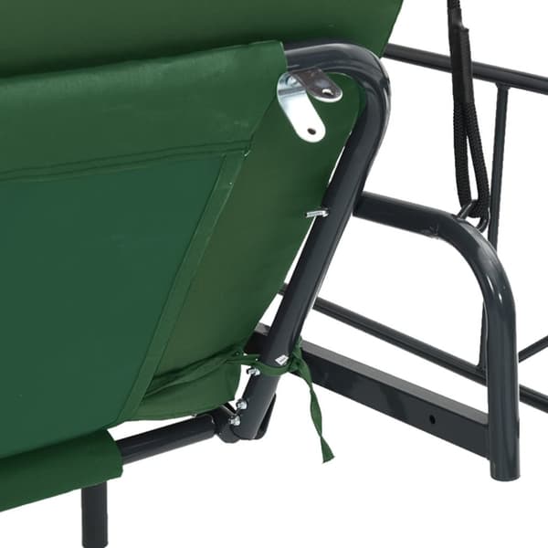 Hammock med tak grön stål