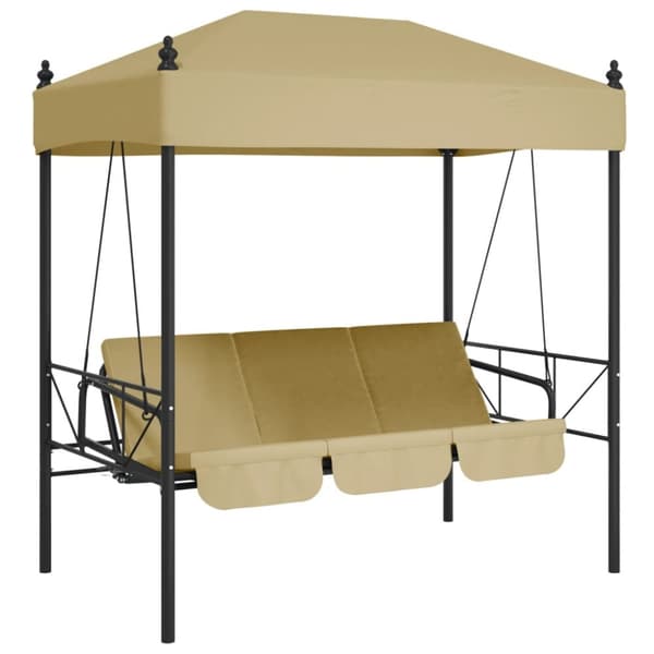 Hammock med tak sandvit stål