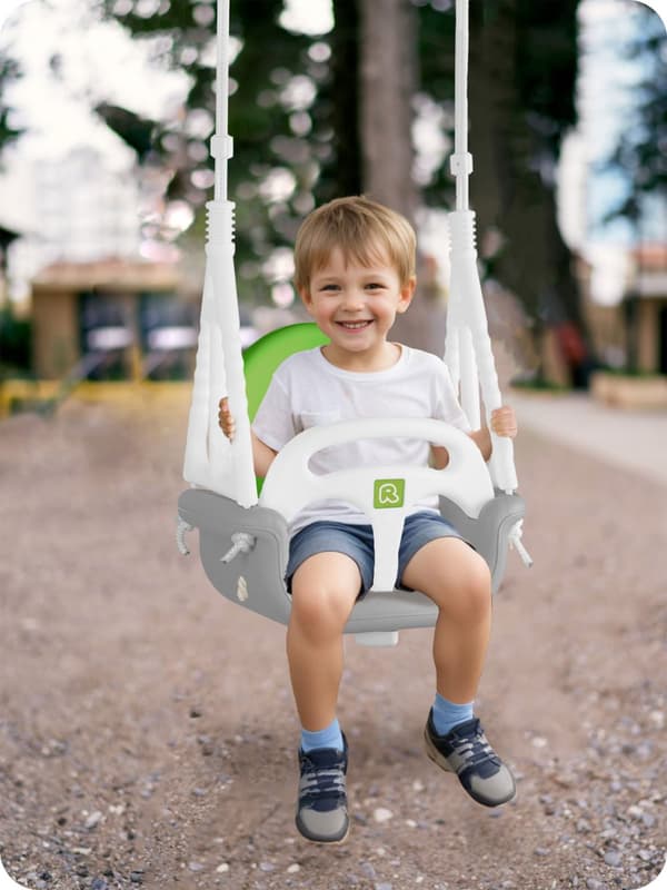 Spandgynge Elephant 3i1 Ricokids grågrøn