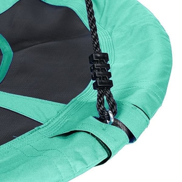 110cm Vihreä Ulkoilma-Pesäkeinu Seikkailijoille - Kestävä Teräs & Polyester, 150kg Kantavuus