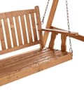 Miniatyrbild 11 av 11: Trädgårdsgunga Sittplats Gran Träram Mörkgrått Tyg Utomhus 2-sits med Baldakin Fristående