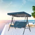 Miniatyrbild 4 av 4: TD® Ersättningsskydd för Garden Swing Blå Oxford-tyg Swing Cover Outdoor Swing Cover