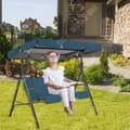 Miniatyrbild 2 av 4: TD® Ersättningsskydd för Garden Swing Blå Oxford-tyg Swing Cover Outdoor Swing Cover