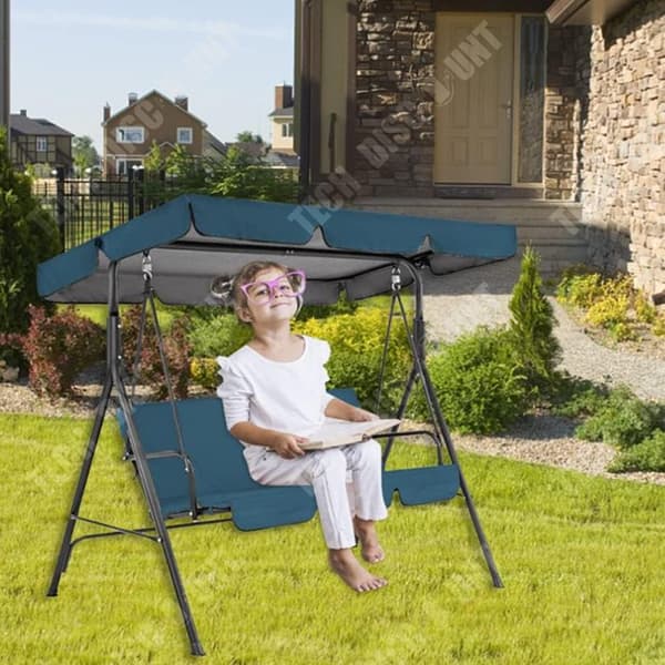 TD® Ersättningsskydd för Garden Swing Blå Oxford-tyg Swing Cover Outdoor Swing Cover