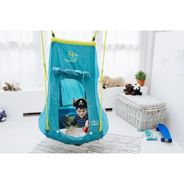 HUDORA 72152 - Netto gunga med pirat tält 90 cm.