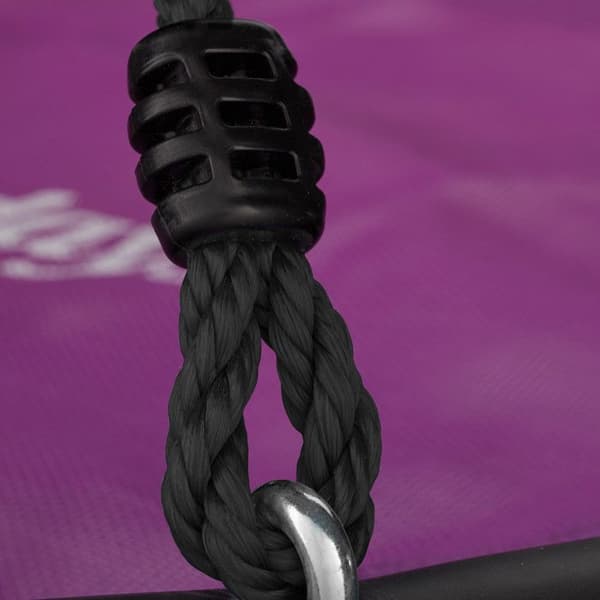 Relaxdays Rund fågelnäste hängmatta 120 cm för barn och vuxna trädgård utomhus 100 kg