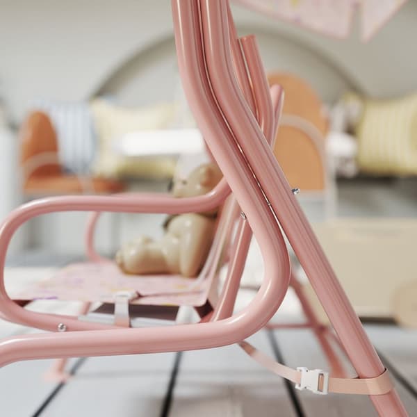 Rootz Hollywood Swing for Children - Barn Swing Seat - 2 -sits utomhussväng - Stålram - 112 cm x 75 cm x 120 cm