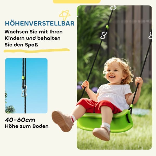 Rootz Children's Swing Set - Rockstolar - Lekplatsutrustning - väderbeständig - 238 cm x 180 cm x 182 cm