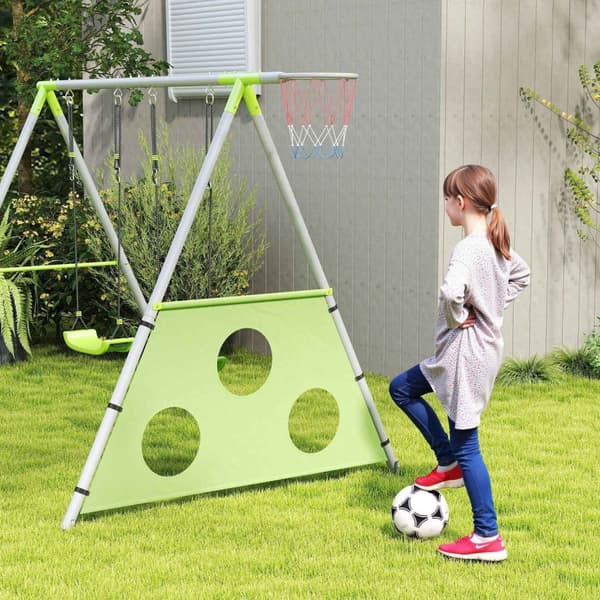 Rootz Children's Swing Set - Rockstolar - Lekplatsutrustning - väderbeständig - 238 cm x 180 cm x 182 cm