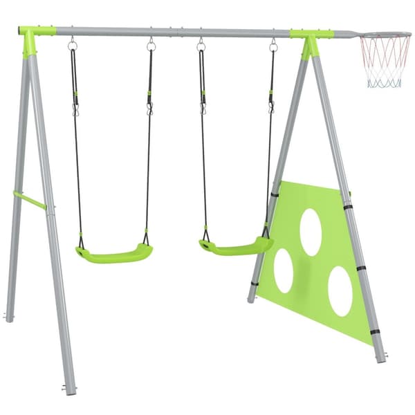 Rootz Children's Swing Set - Rockstolar - Lekplatsutrustning - väderbeständig - 238 cm x 180 cm x 182 cm