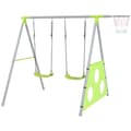 Miniatyrbild 1 av 11: Rootz Children's Swing Set - Rockstolar - Lekplatsutrustning - väderbeständig - 238 cm x 180 cm x 182 cm