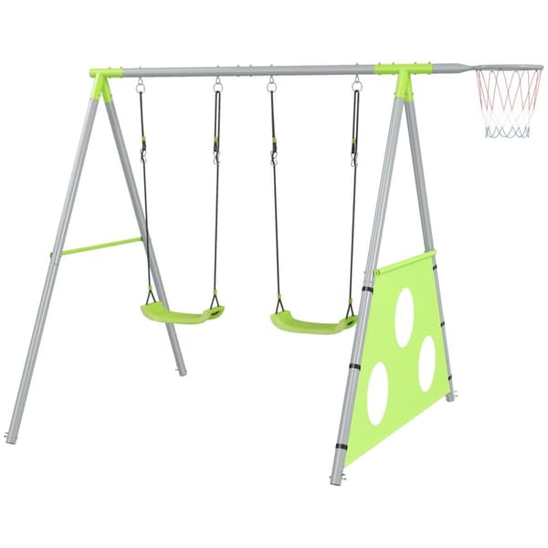 Rootz Children's Swing Set - Rockstolar - Lekplatsutrustning - väderbeständig - 238 cm x 180 cm x 182 cm