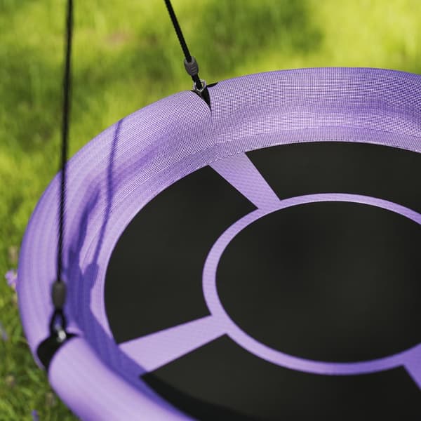 Rootz Nestscarkel Round Garden Swing - Children's Swing - Basket Swing - 150 kg kapacitet - Ø98 x 190h cm