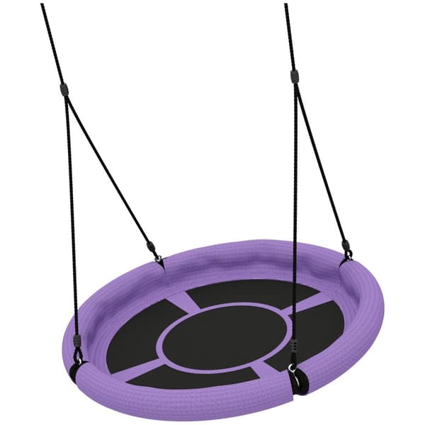 Rootz Nestscarkel Round Garden Swing - Children's Swing - Basket Swing - 150 kg kapacitet - Ø98 x 190h cm