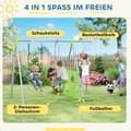 Pikkukuva 4 / 11: Rootzin lasten ulkokavere - Kids Swings - Leikkikenttäsarja - Sääkestävä - 215 cm x 180cm x 182 cm