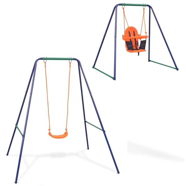 2-i-1 Enkelgunga och barngunga orange