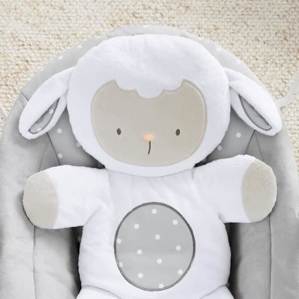 INGENUITY Baby Bouncer Foldbar Elektrisk Gynge - Lille Får - Aftagelig Bue og Legetøj, Timerindstillinger, Gynge